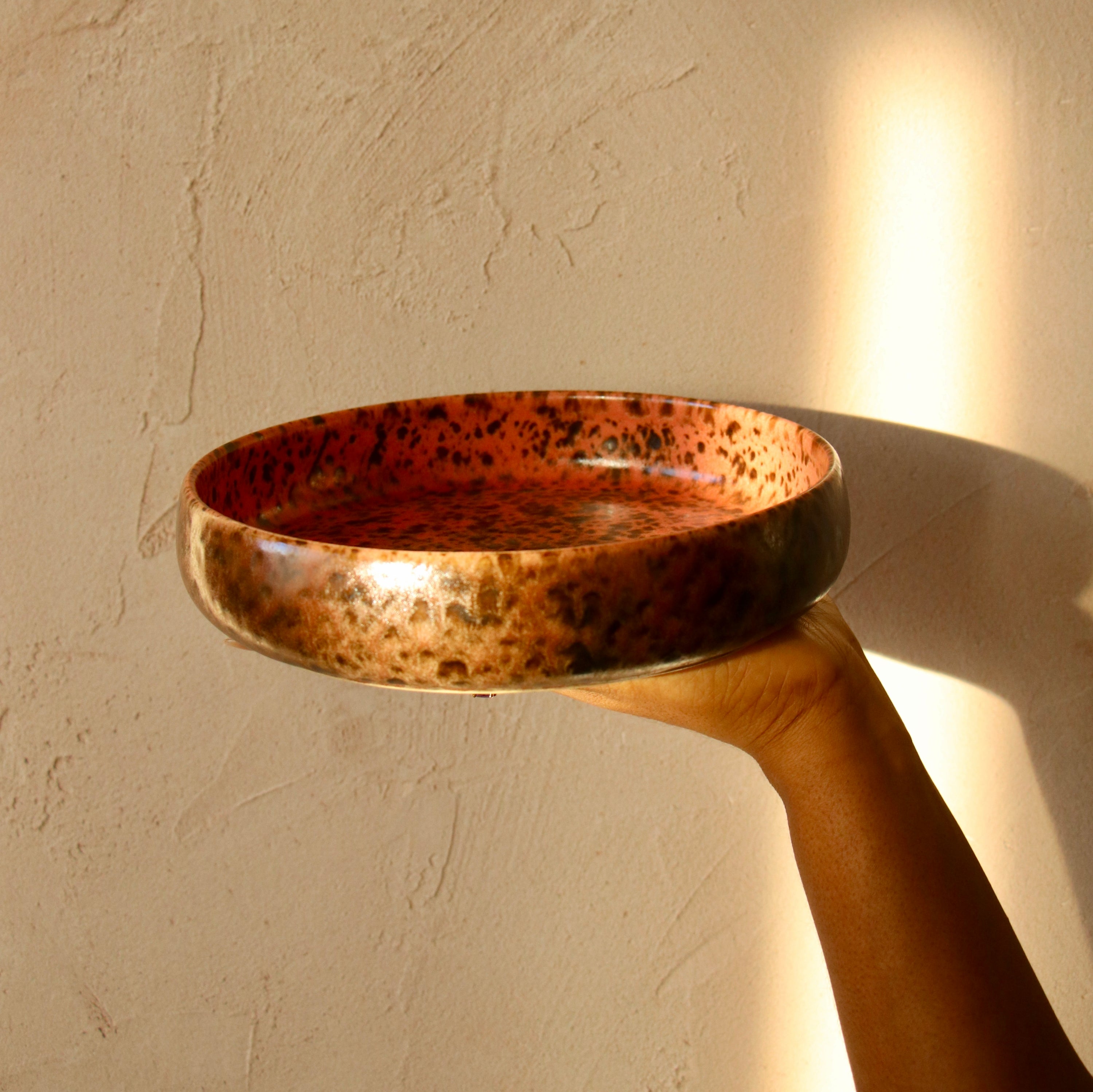 Speckled Bowl in Orange