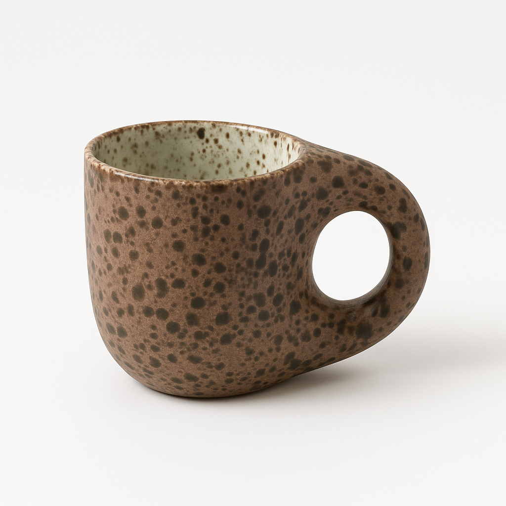 Speckled Mug in White